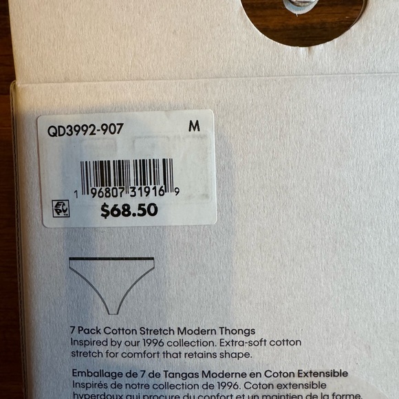 Calvin Klein Women’s Modern Thong Underwear - Multi-Color Pack of 7 - Picture 4 of 4